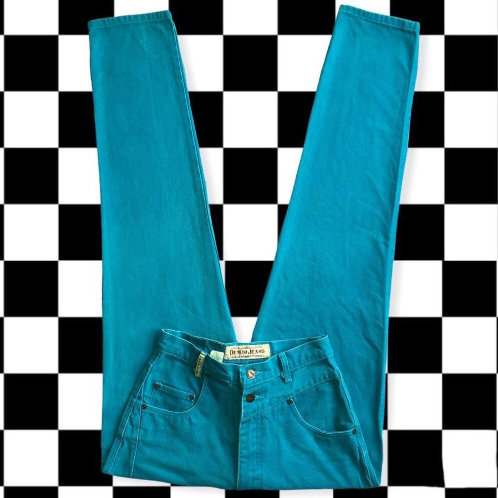 Vibrant Vintage Blue Jeans by Panhandle Slim